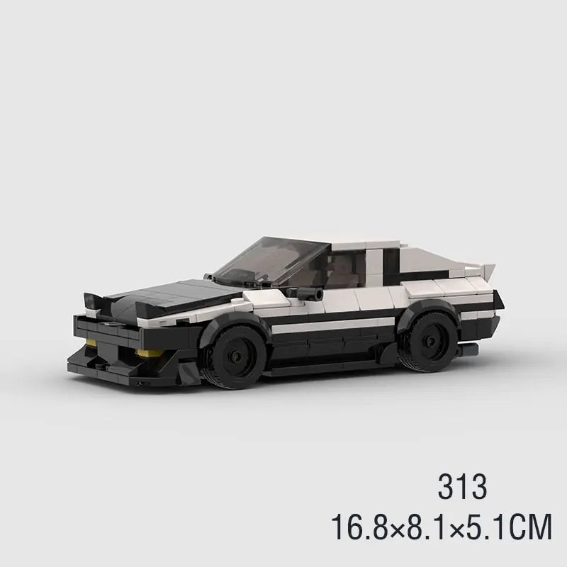 MOC Toyota Trueno AE86 Black & White