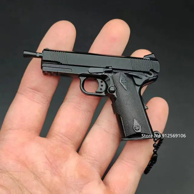 Toy Gun Miniature Model Keychain