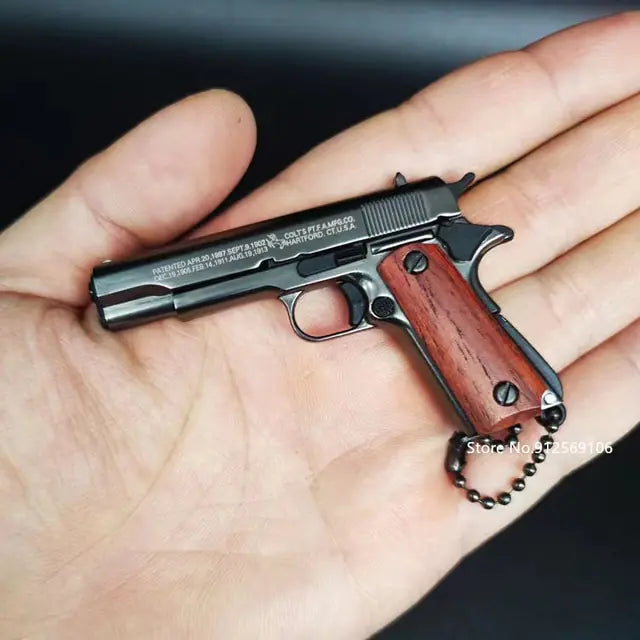 Toy Gun Miniature Model Keychain