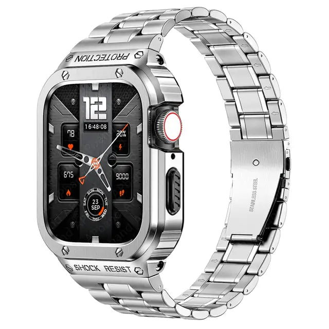 Premium Steel Apple Watch Band & Case