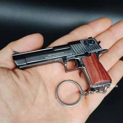 Toy Gun Miniature Model Keychain