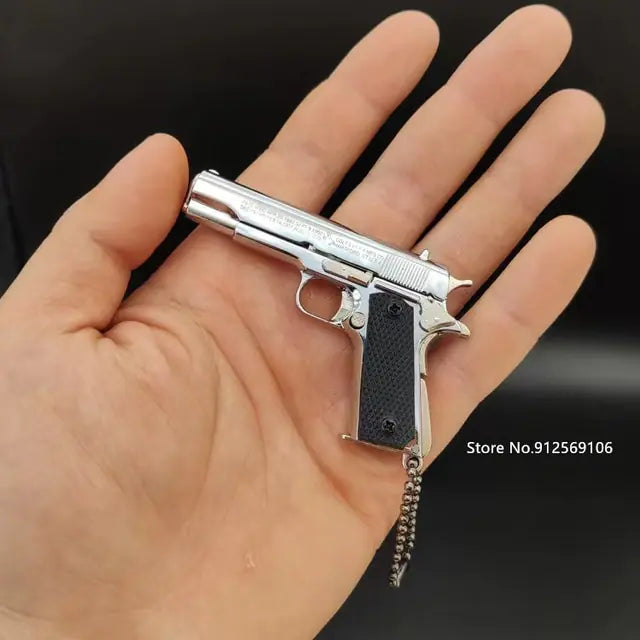 Toy Gun Miniature Model Keychain