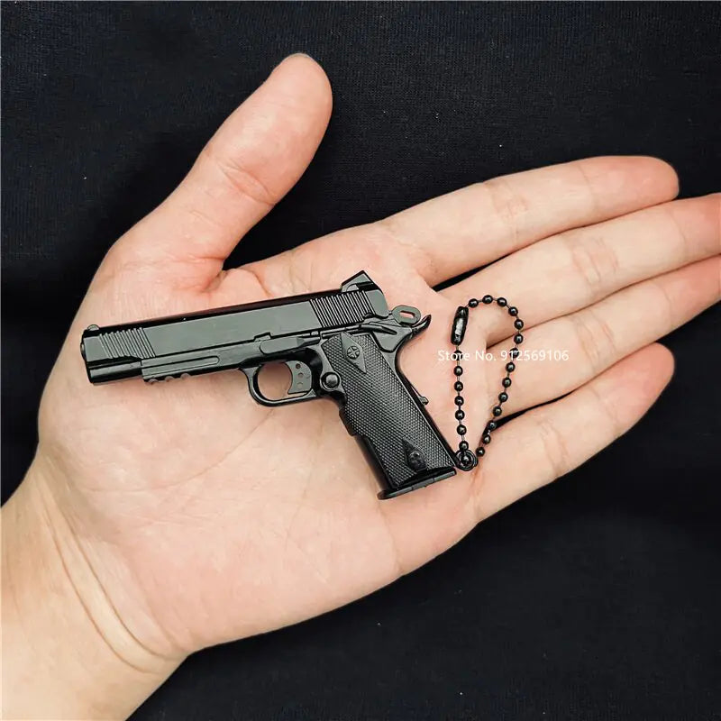 Toy Gun Miniature Model Keychain