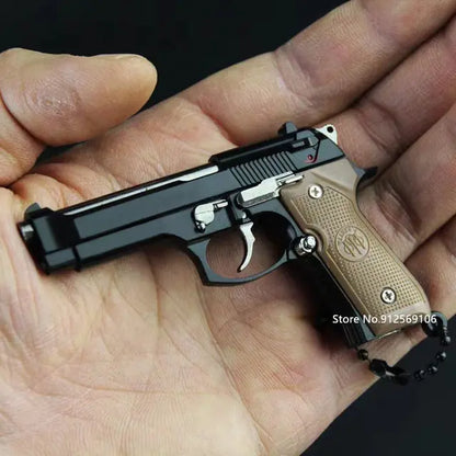 Toy Gun Miniature Model Keychain