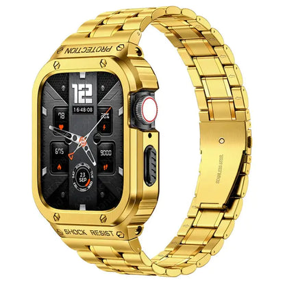 Premium Steel Apple Watch Band & Case