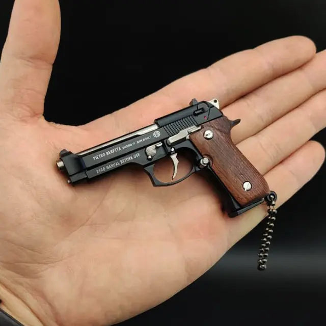 Toy Gun Miniature Model Keychain