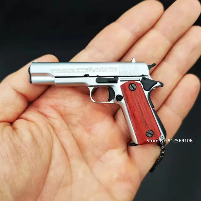 Toy Gun Miniature Model Keychain