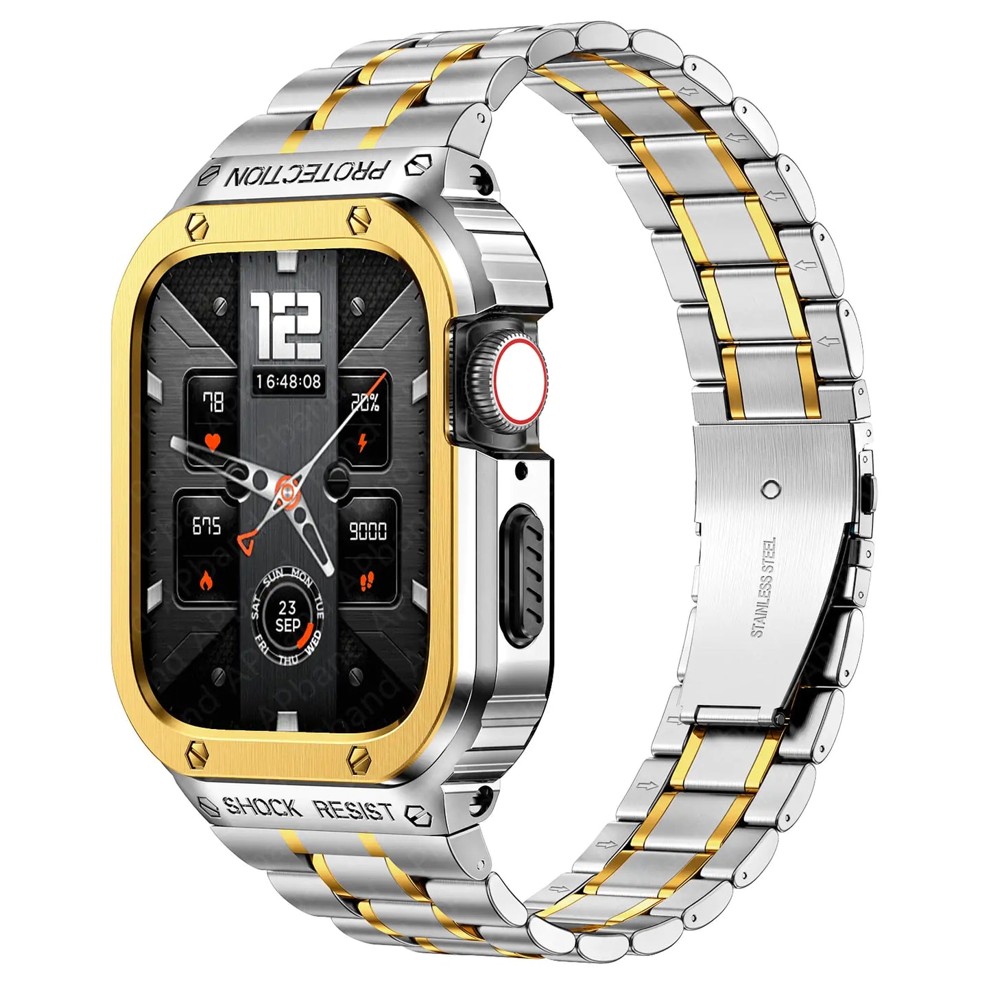 Premium Steel Apple Watch Band & Case