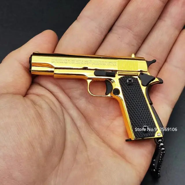 Toy Gun Miniature Model Keychain