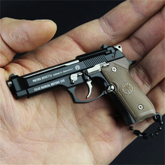 Toy Gun Miniature Model Keychain