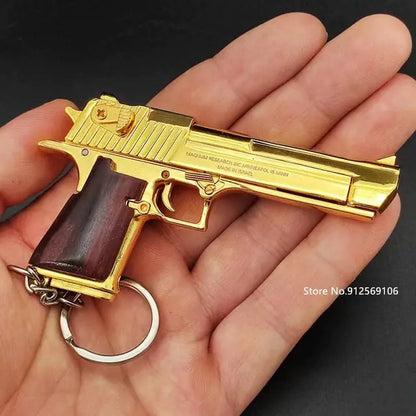 Toy Gun Miniature Model Keychain