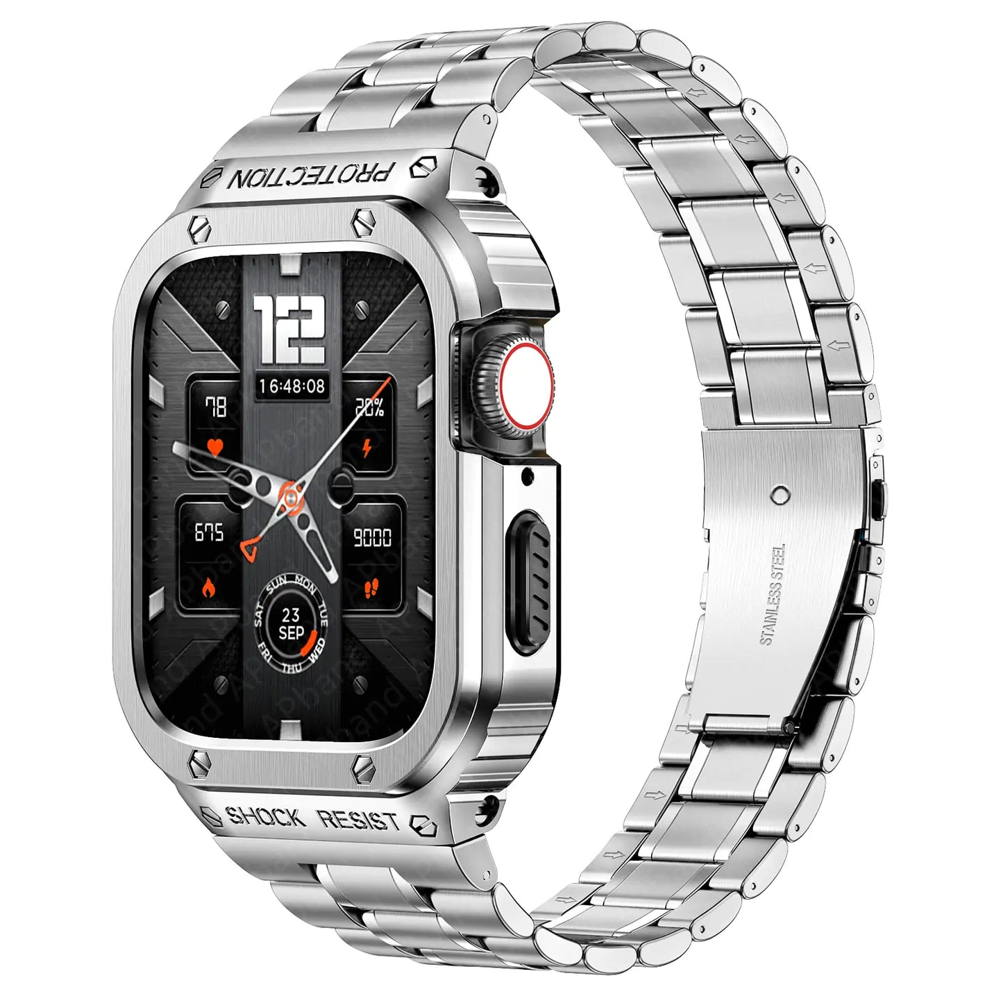 Premium Steel Apple Watch Band & Case