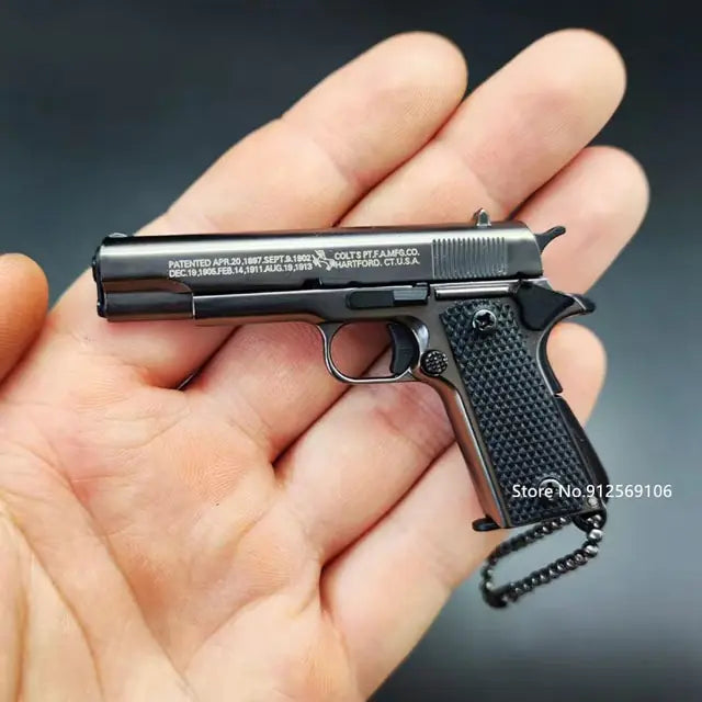 Toy Gun Miniature Model Keychain