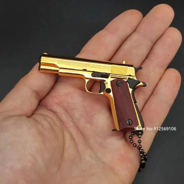 Toy Gun Miniature Model Keychain